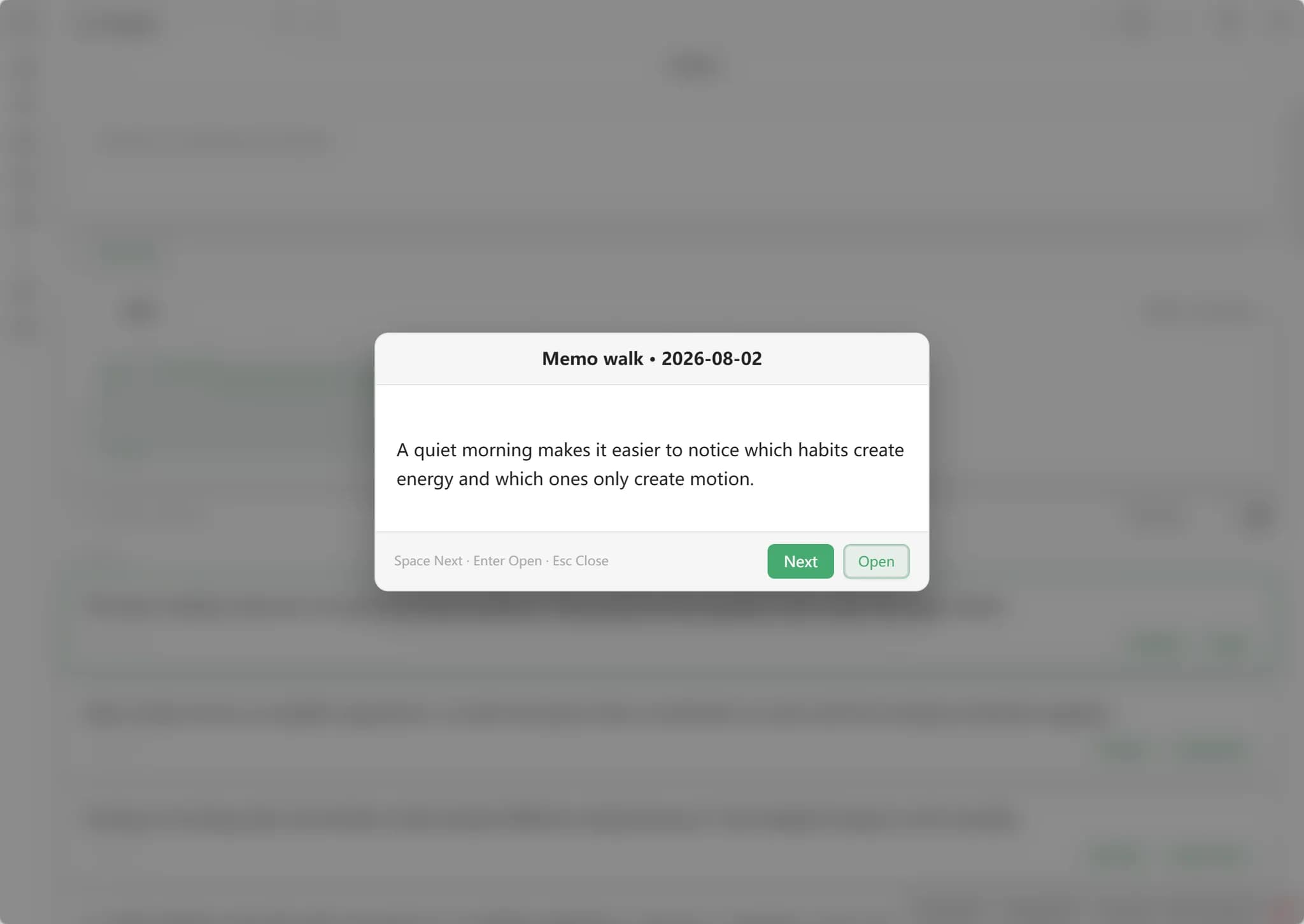 Jotback screenshot