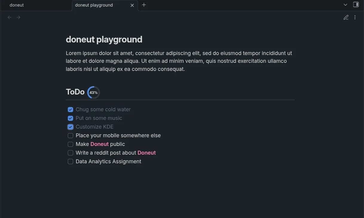 Doneut screenshot