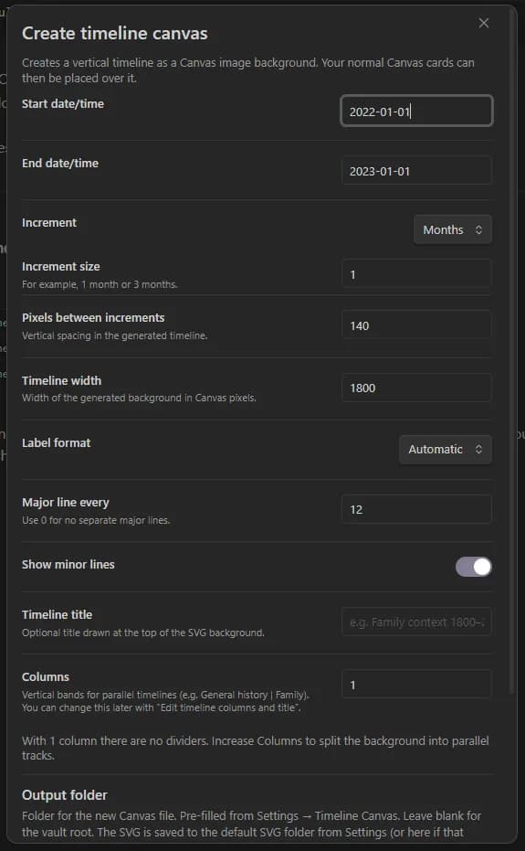 Timeline Canvas screenshot