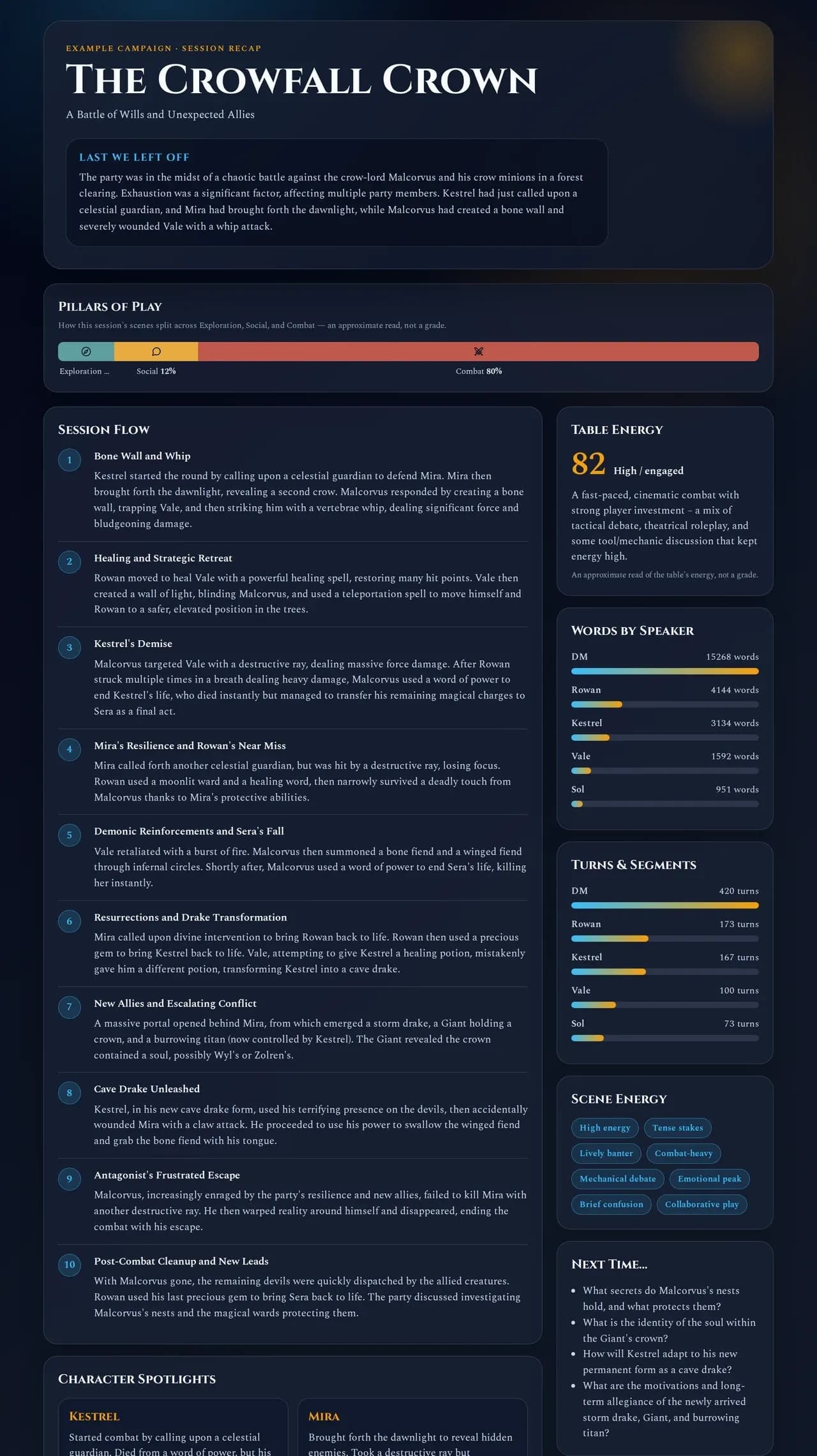Recap Raven screenshot