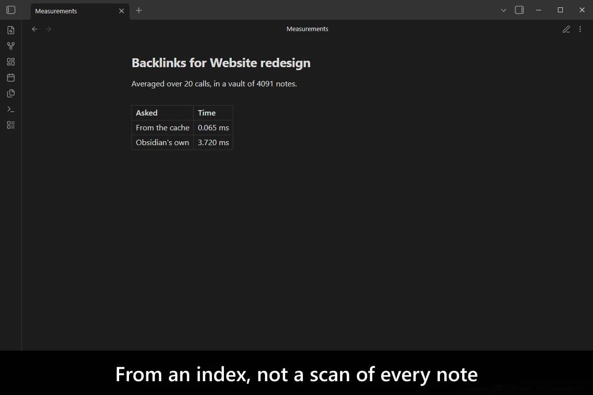 Backlink Cache screenshot