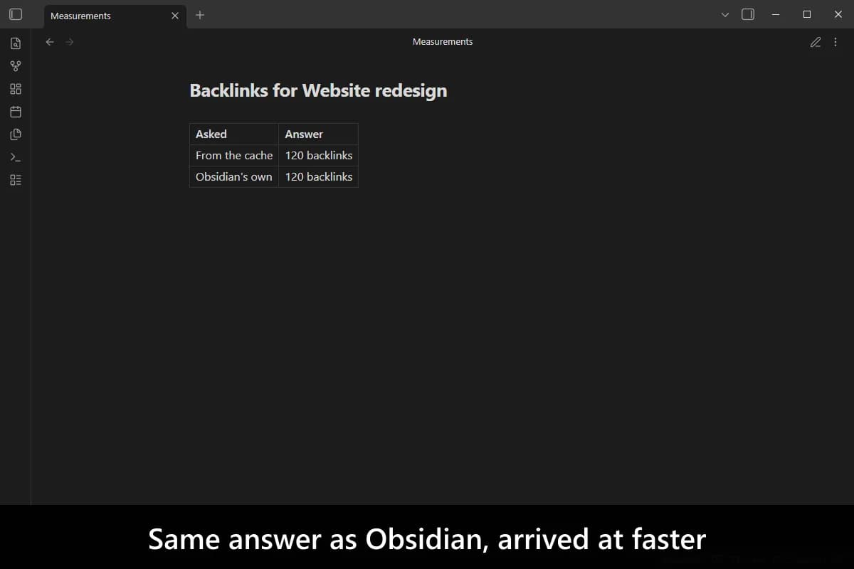 Backlink Cache screenshot