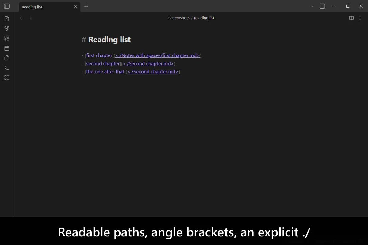 Better Markdown Links screenshot