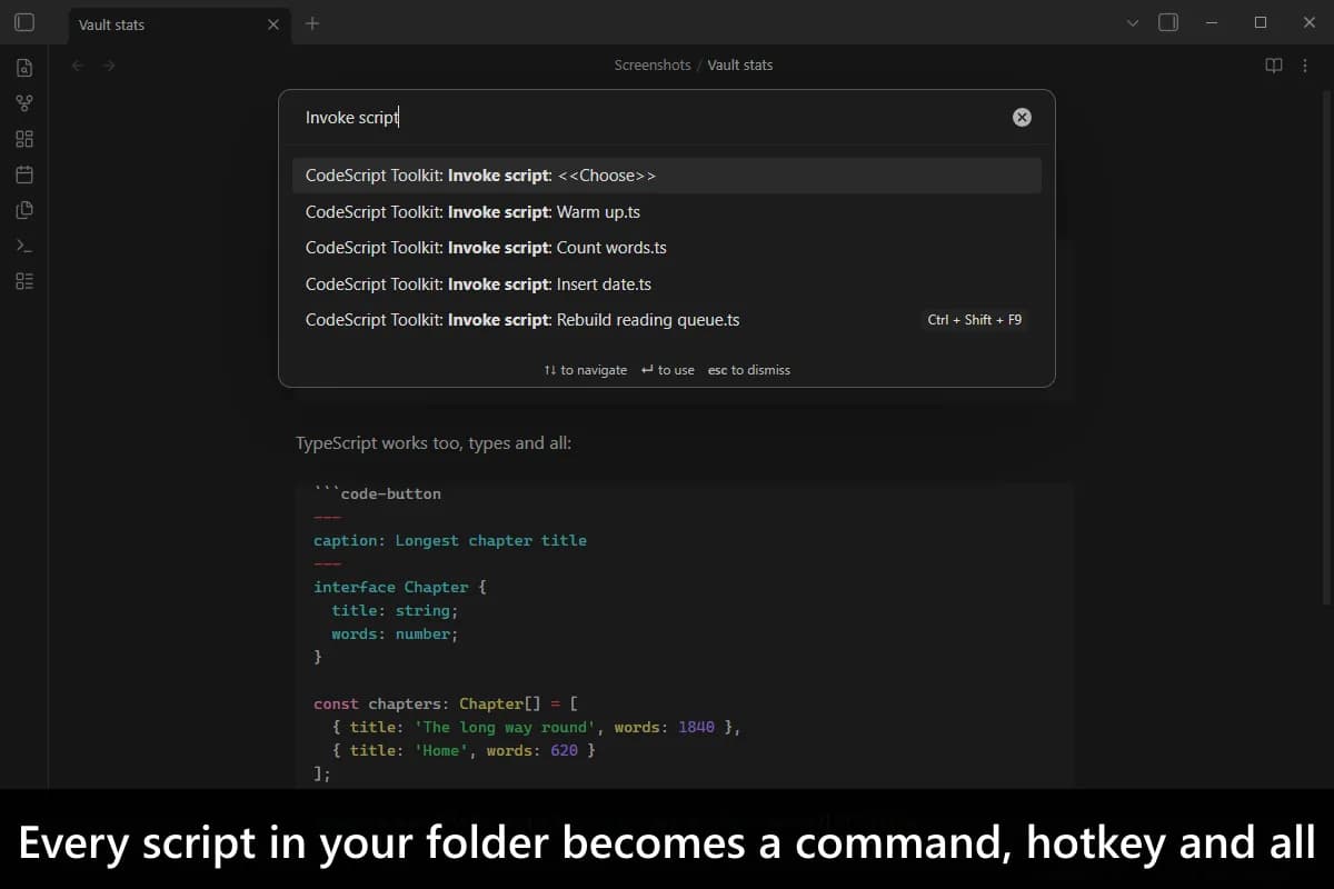 CodeScript Toolkit screenshot