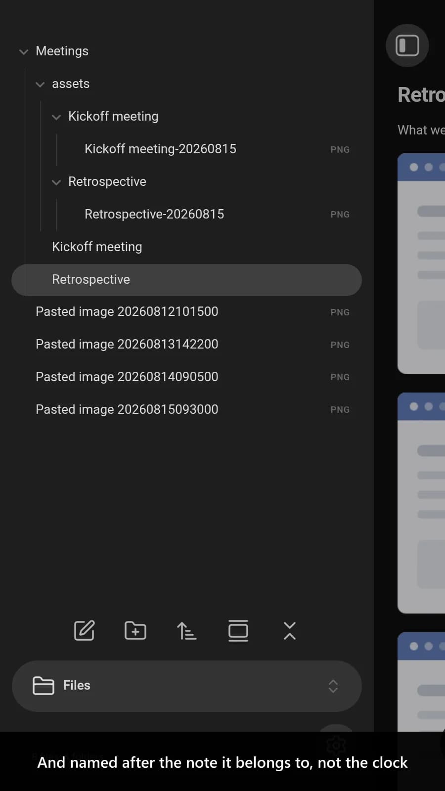 Custom Attachment Location screenshot