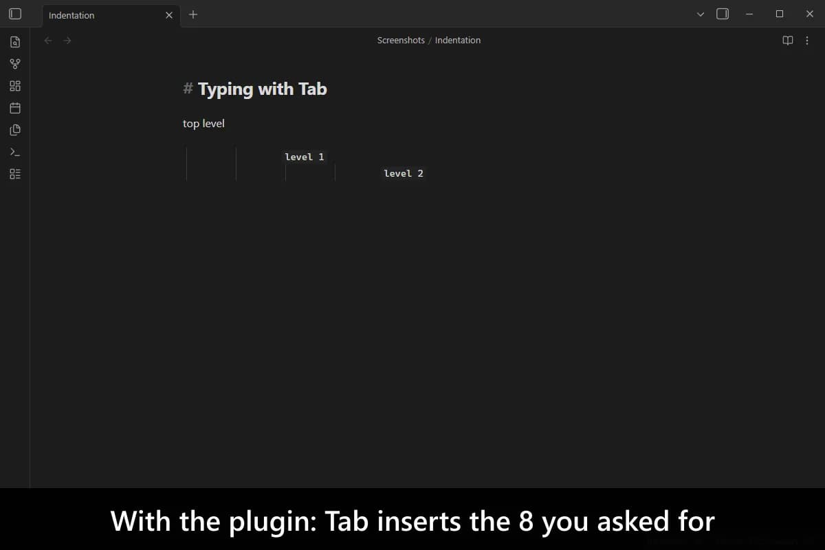 Fix Tab Size screenshot