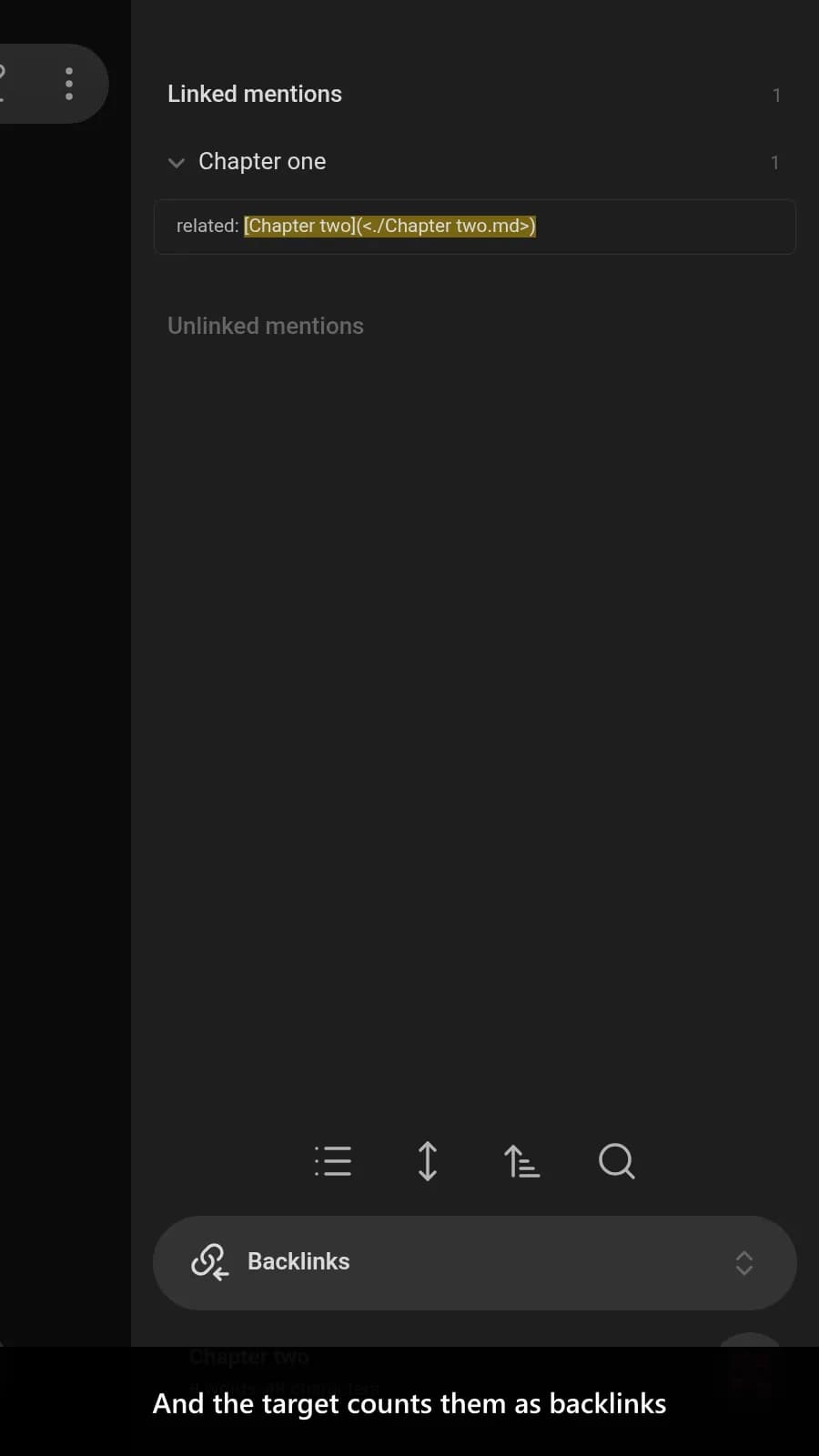 Frontmatter Markdown Links screenshot