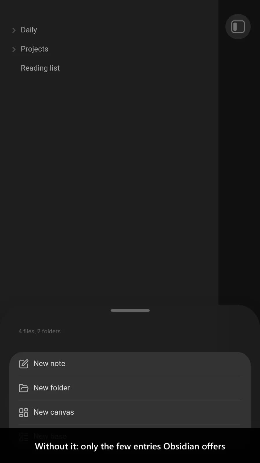Root Folder Context Menu screenshot