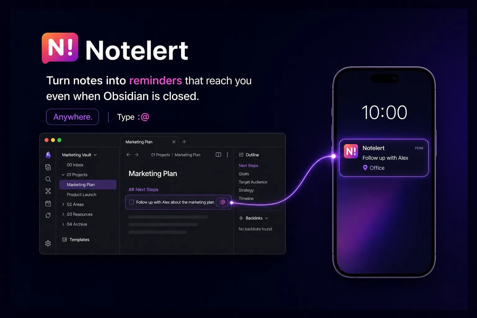 Notelert screenshot
