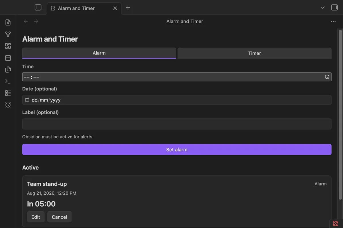 Alarm and Timer screenshot