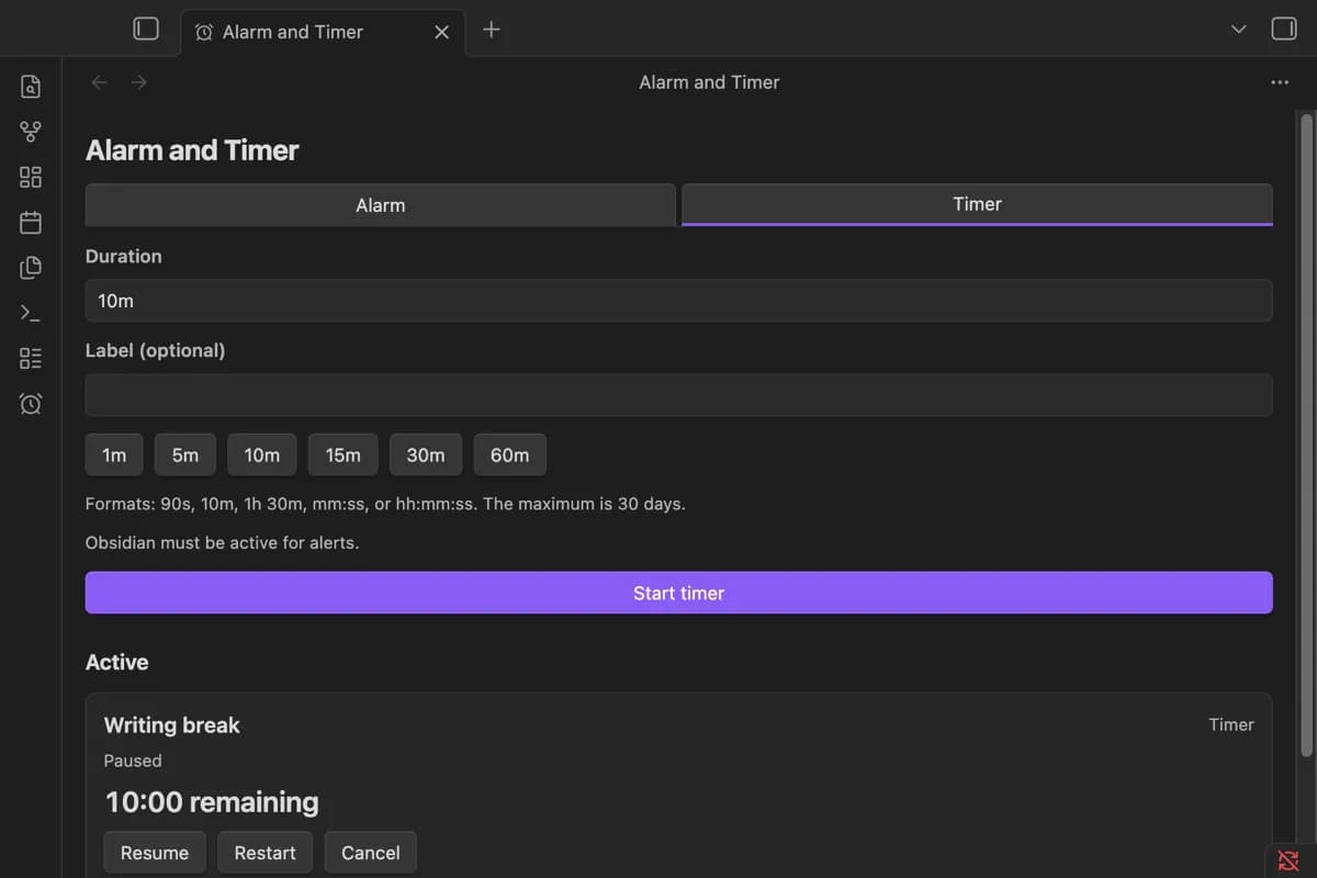 Alarm and Timer screenshot