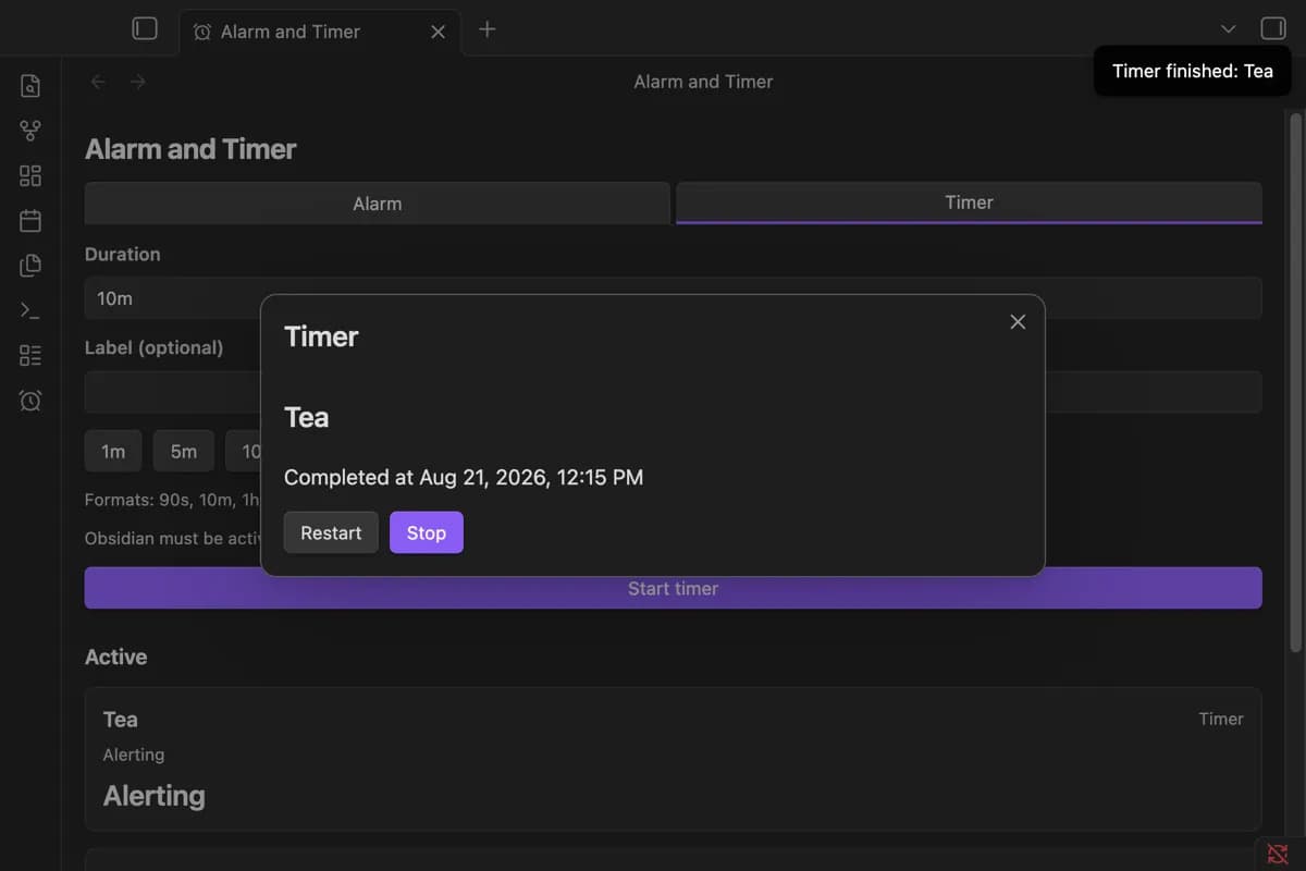 Alarm and Timer screenshot