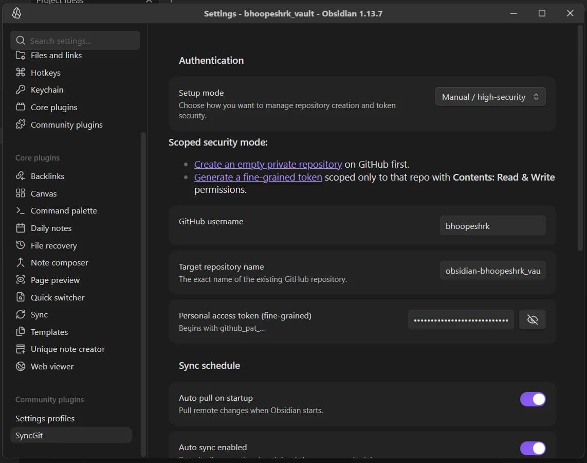 SyncGit screenshot