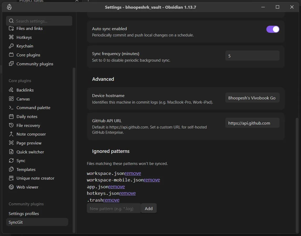 SyncGit screenshot