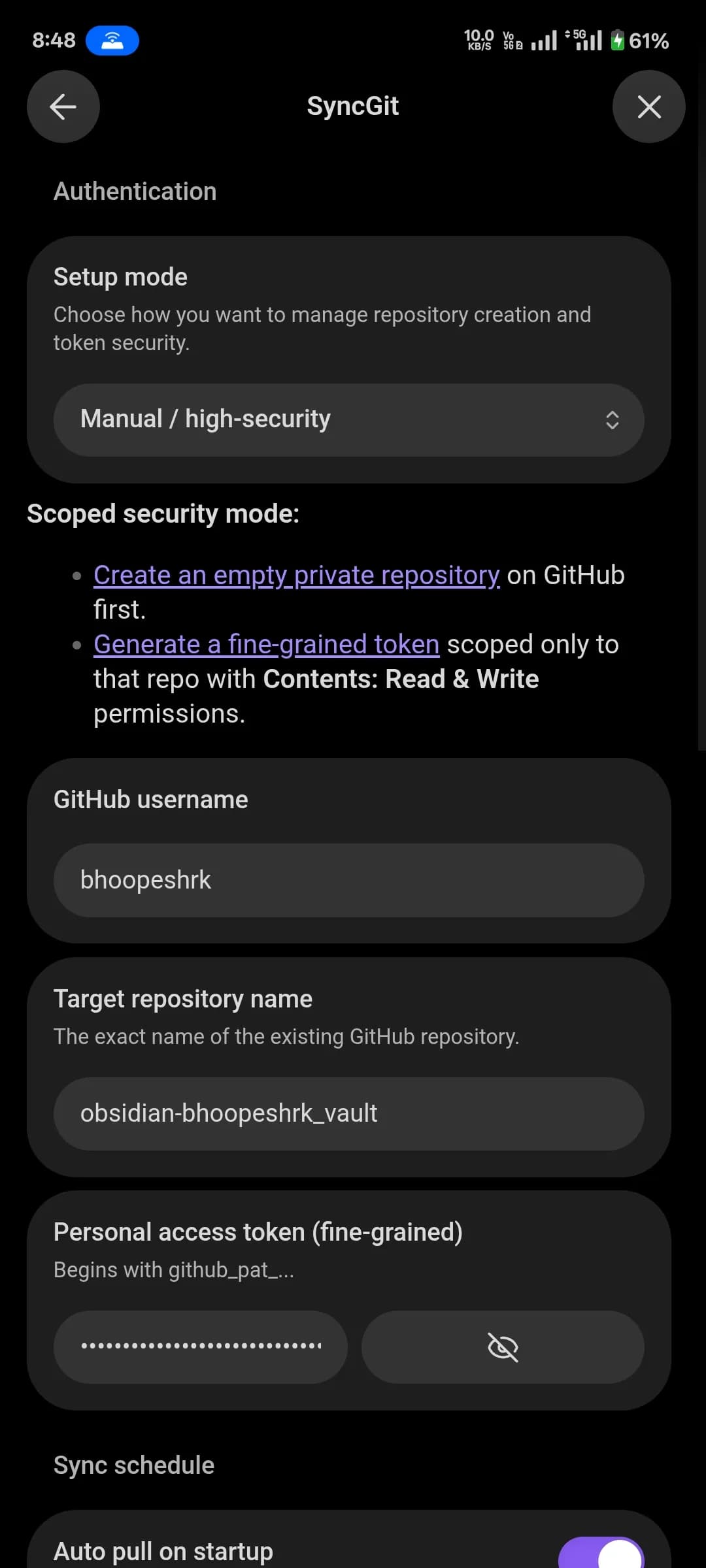 SyncGit screenshot