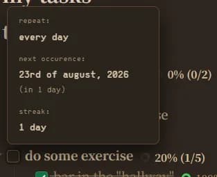 Daily Tasks screenshot
