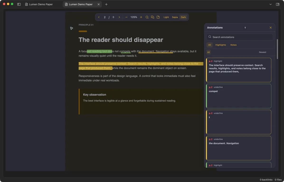 Lumen PDF Annotator screenshot