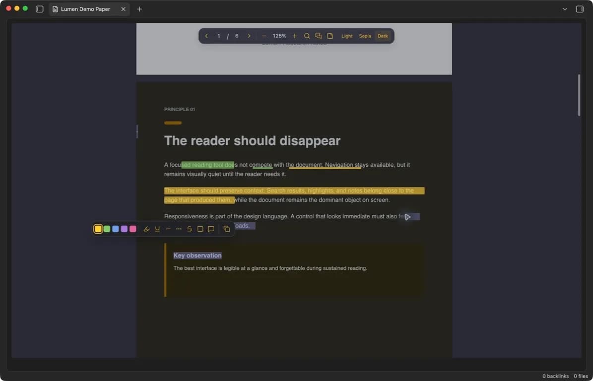 Lumen PDF Annotator screenshot