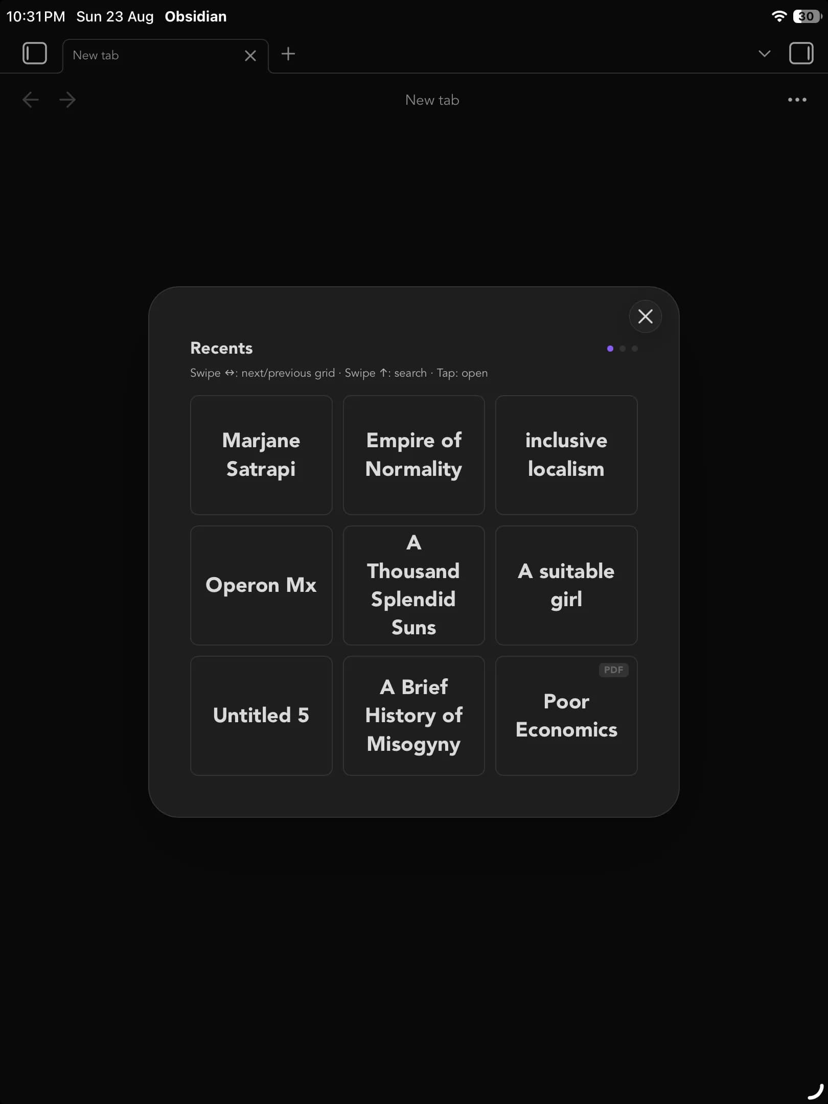 Grid Tab Switcher screenshot