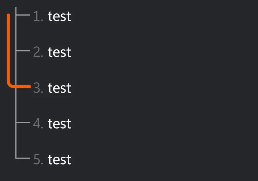 List Tree Indentation Guides screenshot