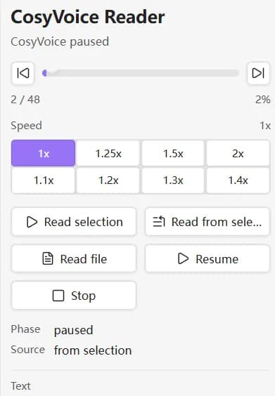 Note and PDF Voice Reader screenshot