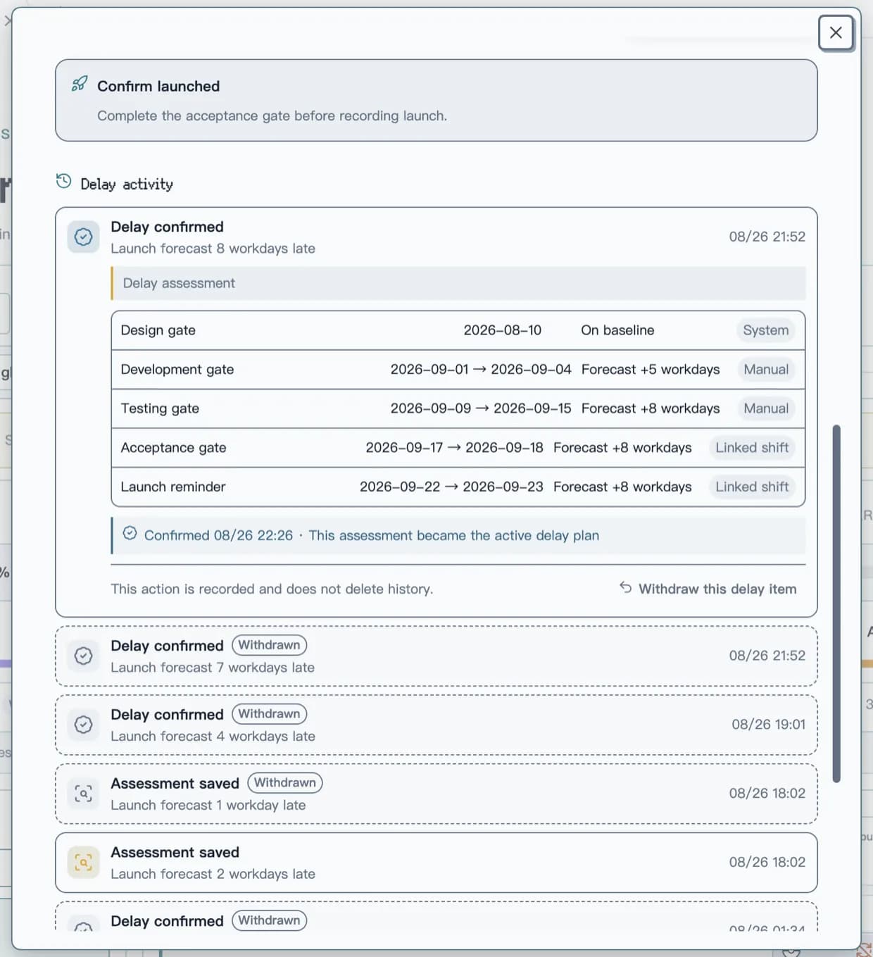 Project Manager Insights screenshot