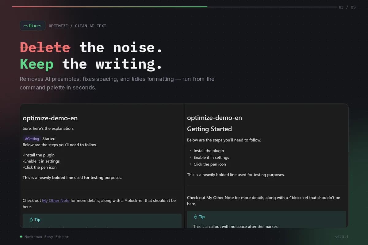 Markdown Easy Editor screenshot
