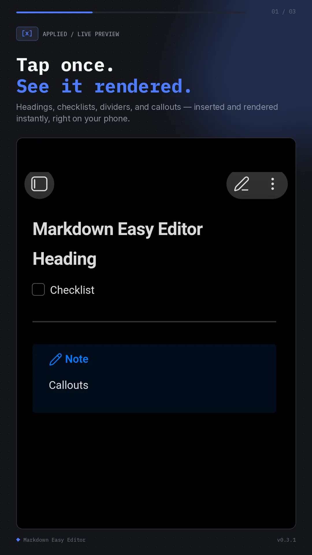 Markdown Easy Editor screenshot