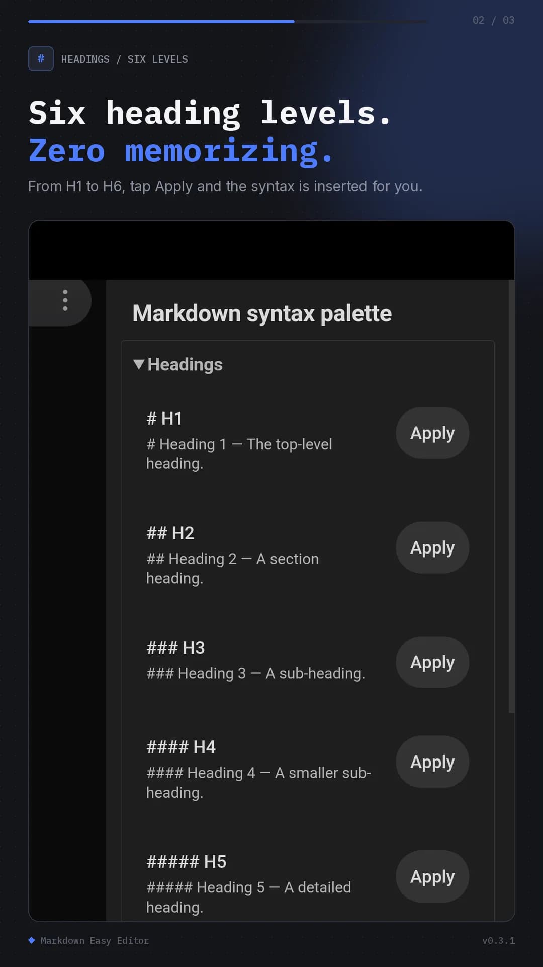 Markdown Easy Editor screenshot