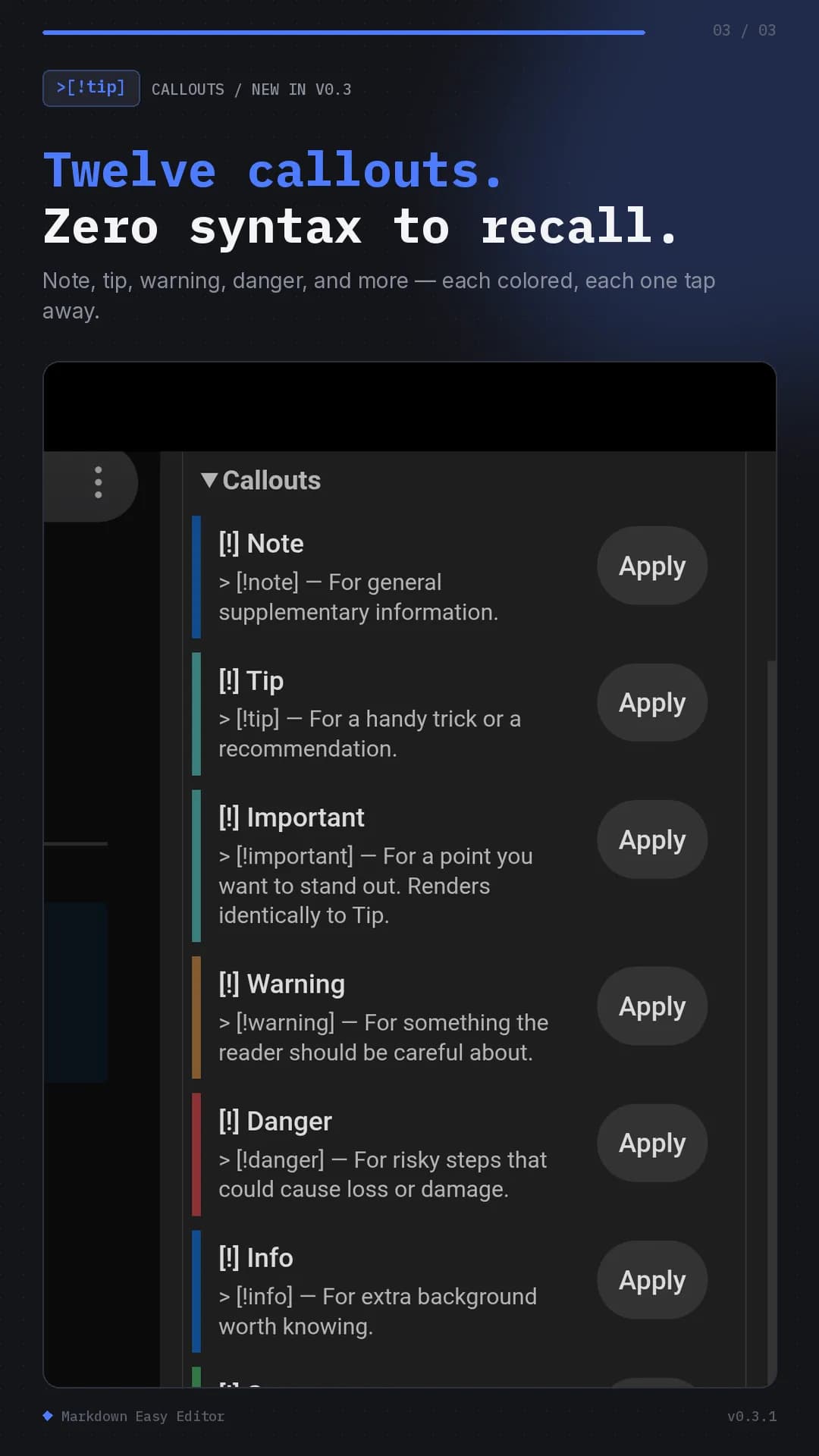 Markdown Easy Editor screenshot