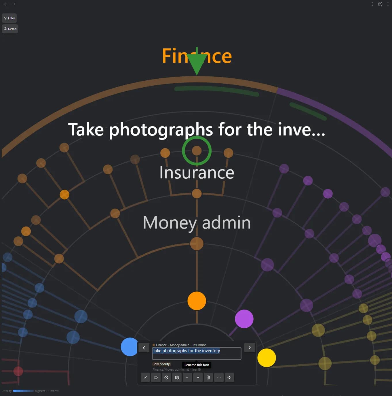 Task Wheel screenshot