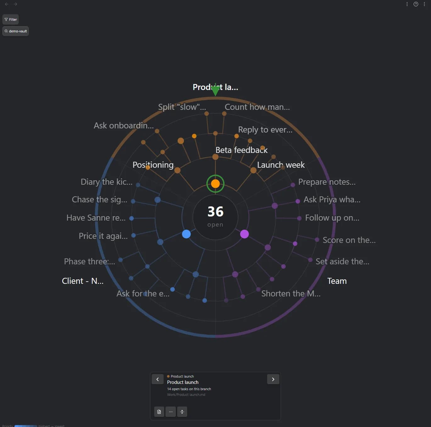 Task Wheel screenshot