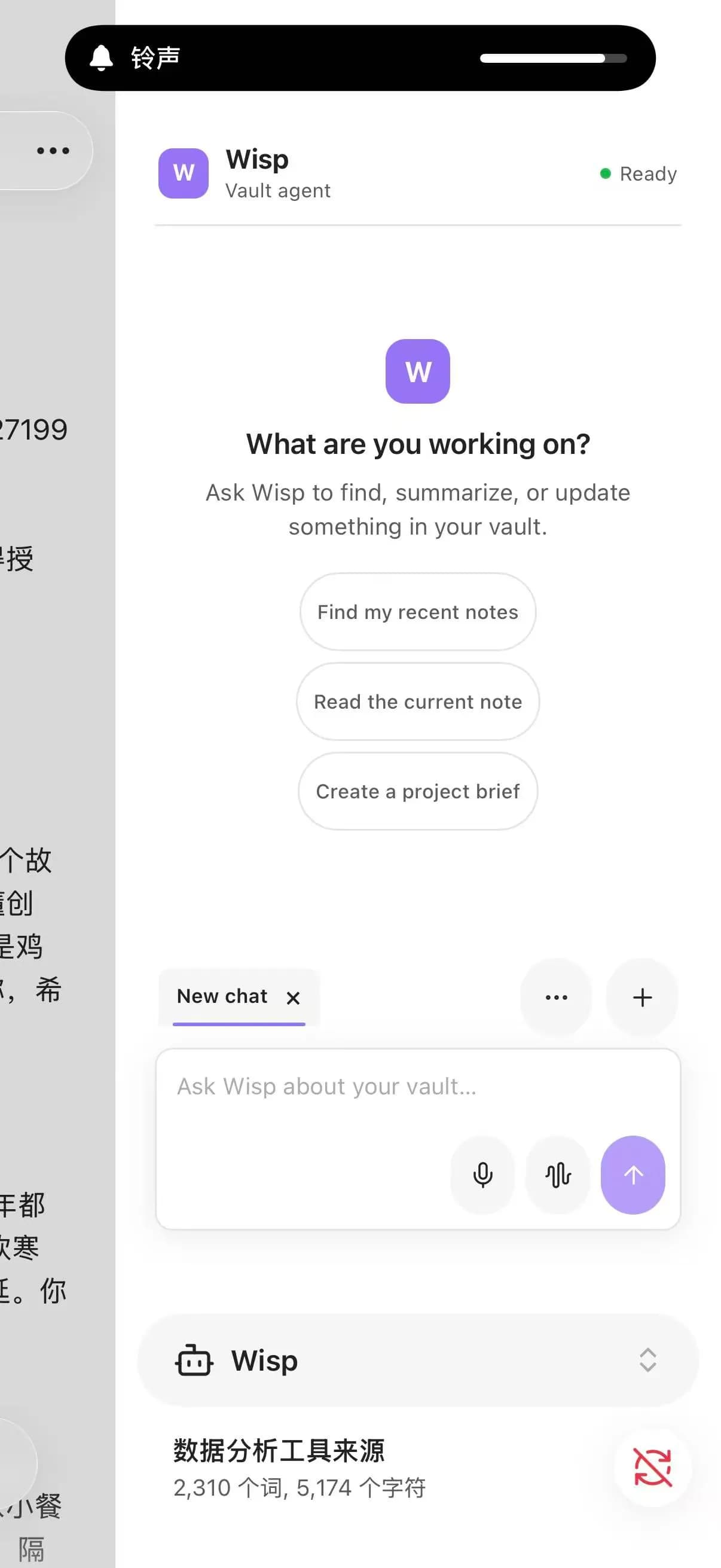 Wisp screenshot