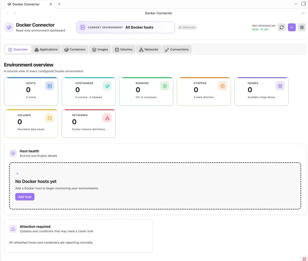 Docker Connector screenshot