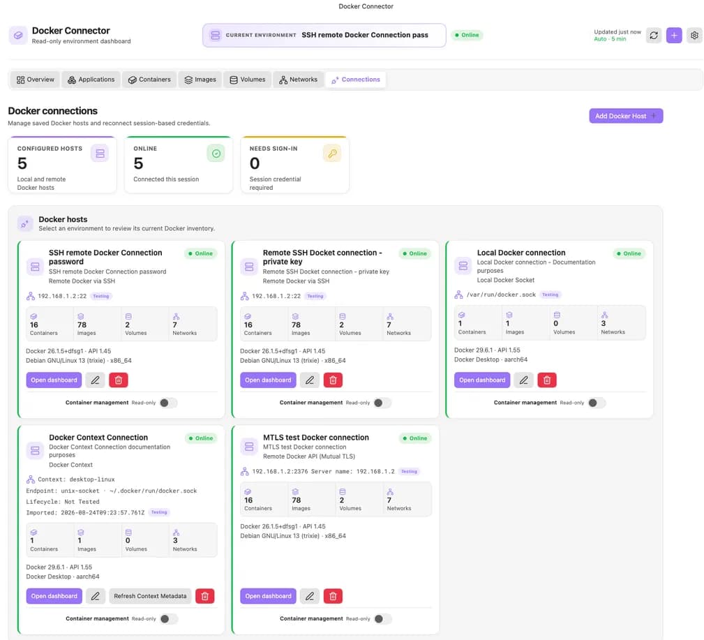 Docker Connector screenshot