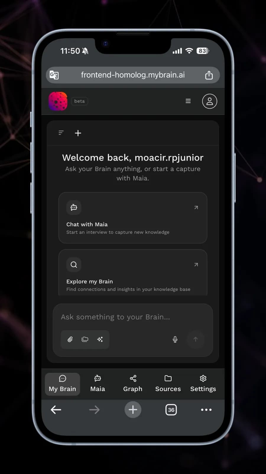 mybrain.ai screenshot