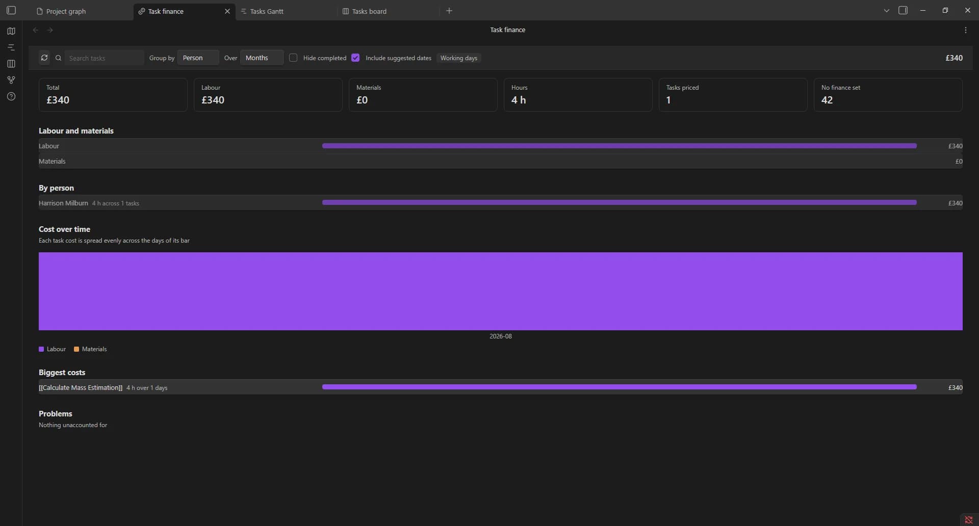 Project Planner screenshot