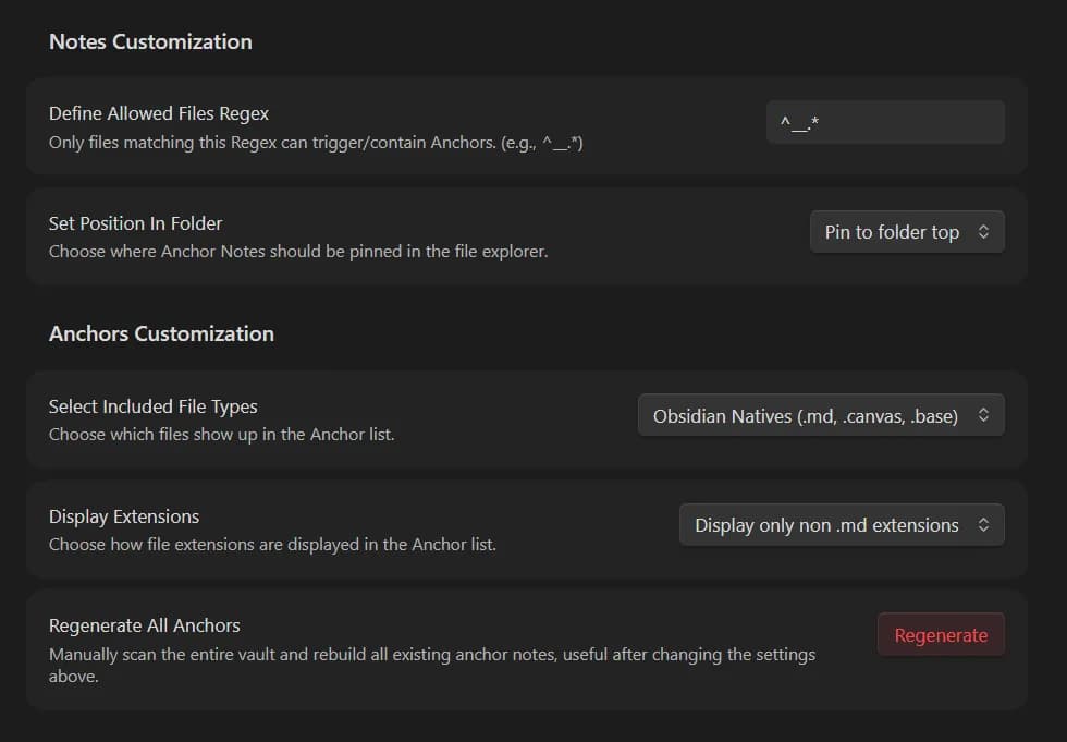 Anchor Notes screenshot
