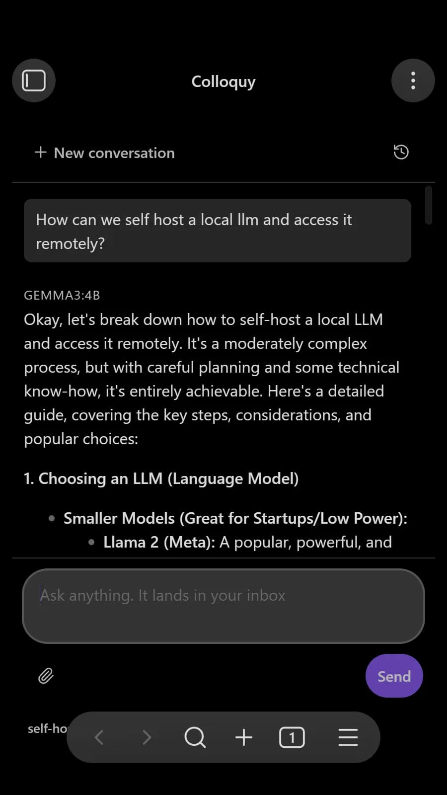 Colloquy screenshot