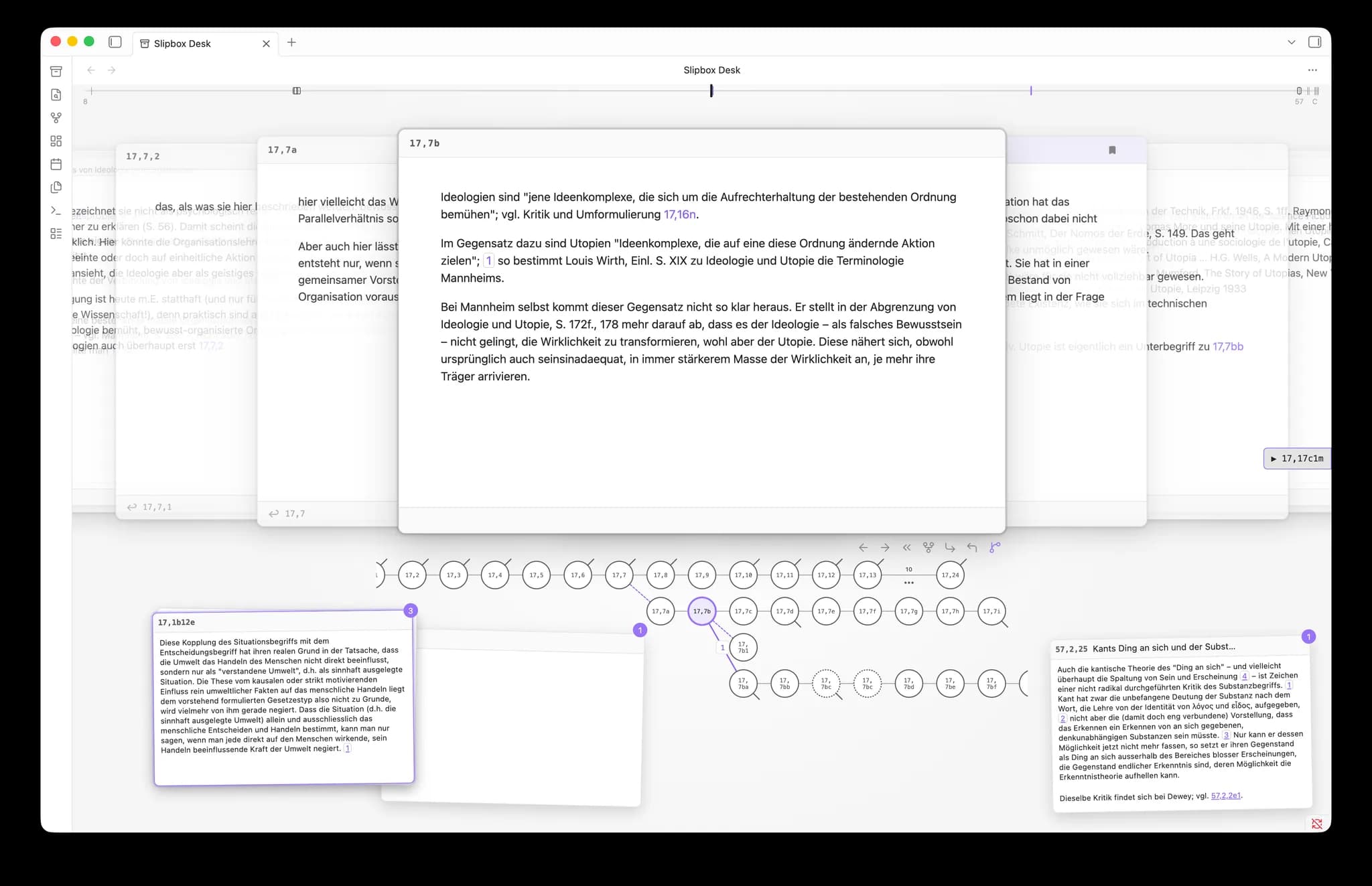 Slipbox Desk screenshot