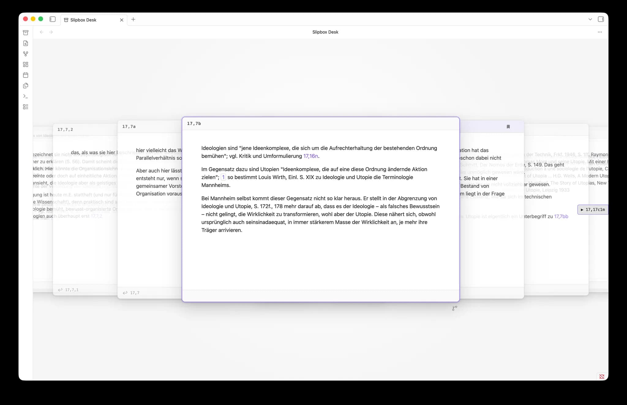 Slipbox Desk screenshot