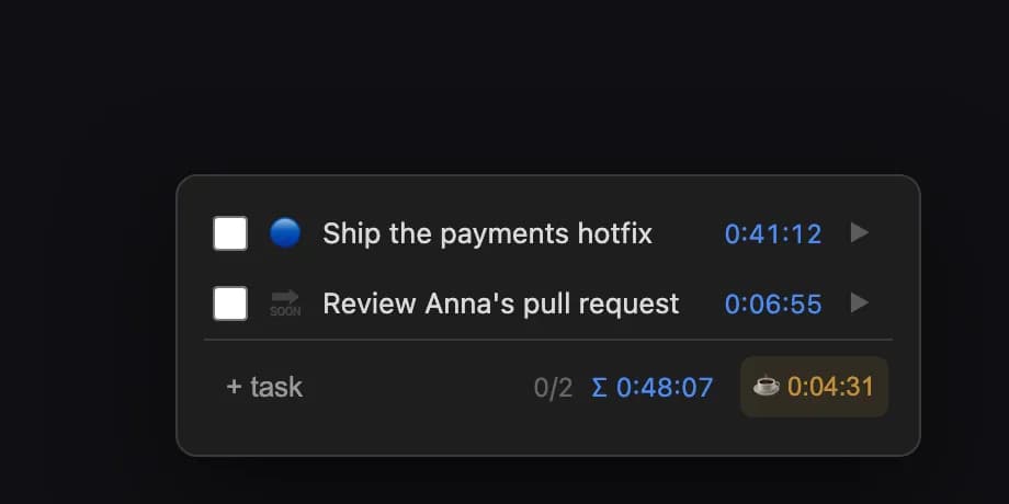 Always-on-Top Tasks screenshot