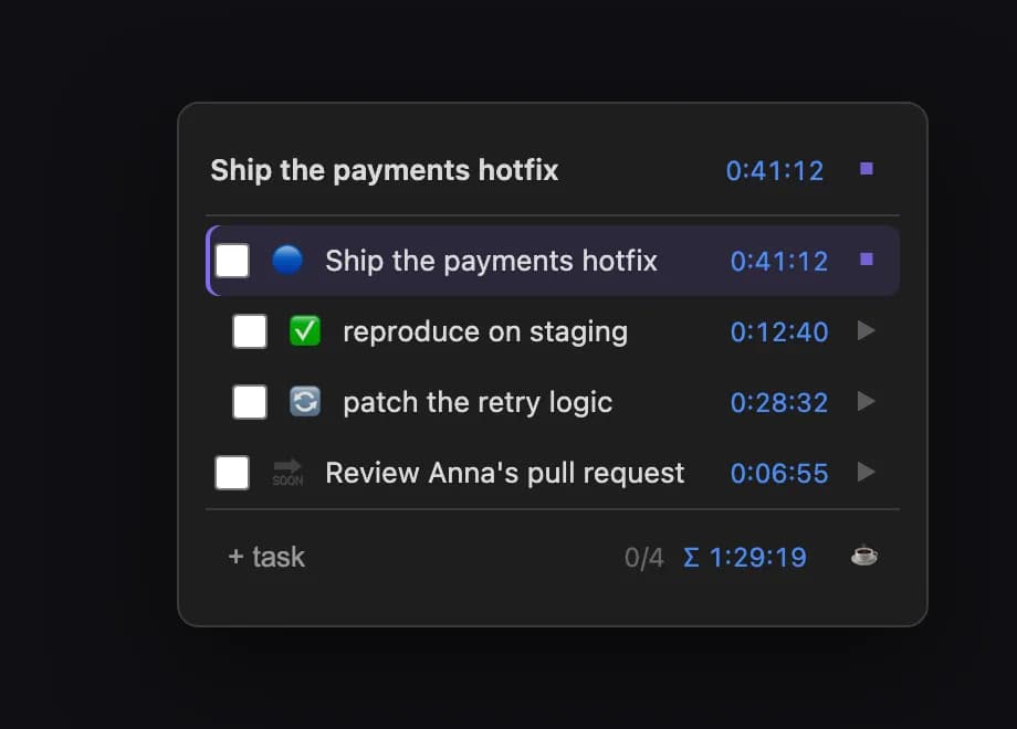 Always-on-Top Tasks screenshot