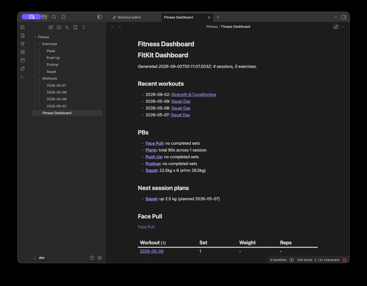 FitKit screenshot