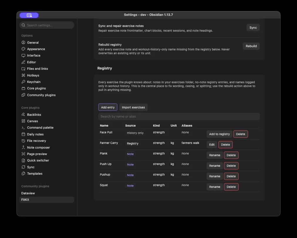 FitKit screenshot