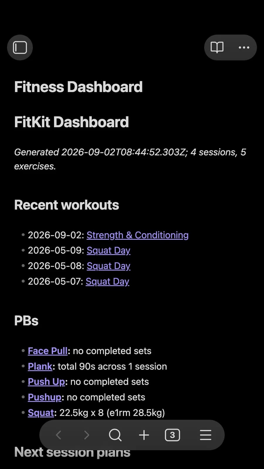 FitKit screenshot