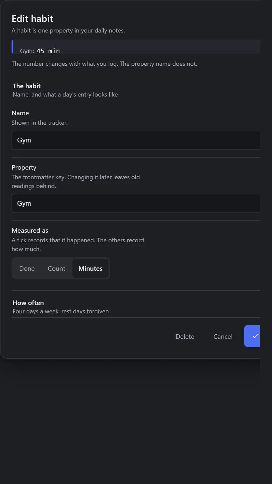 Tally screenshot