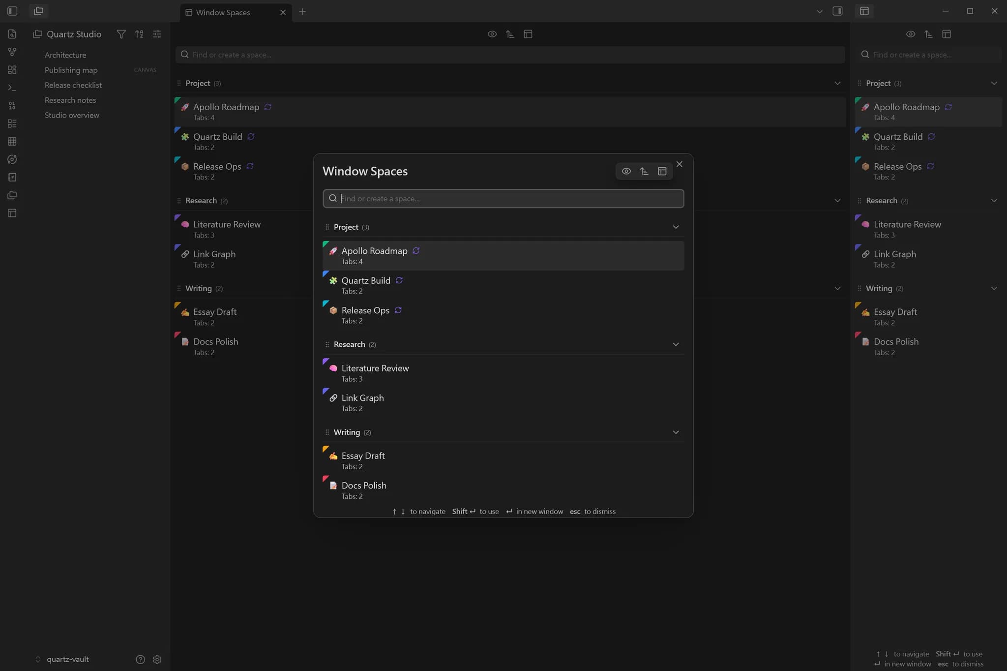 Window Spaces screenshot