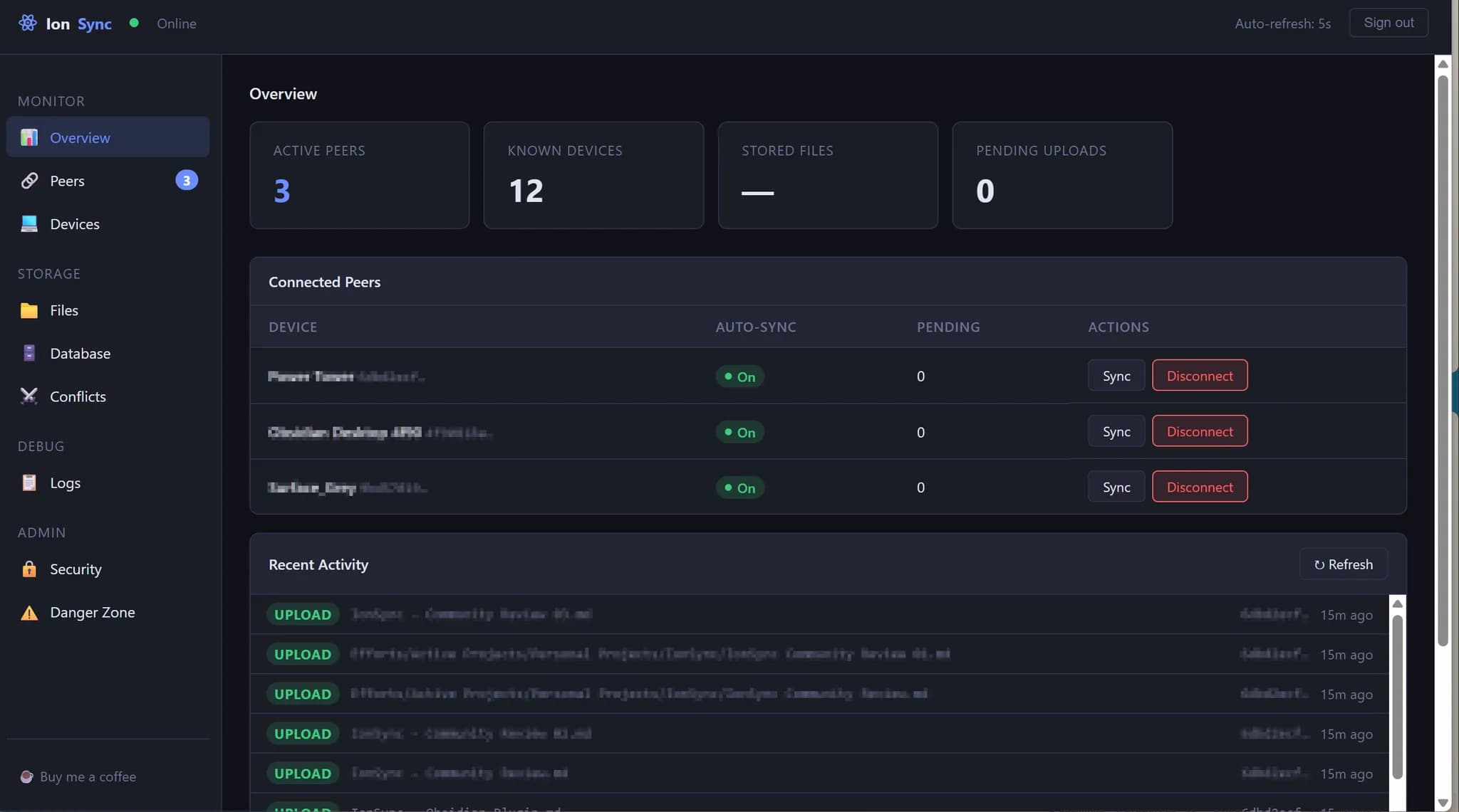 IonSync screenshot