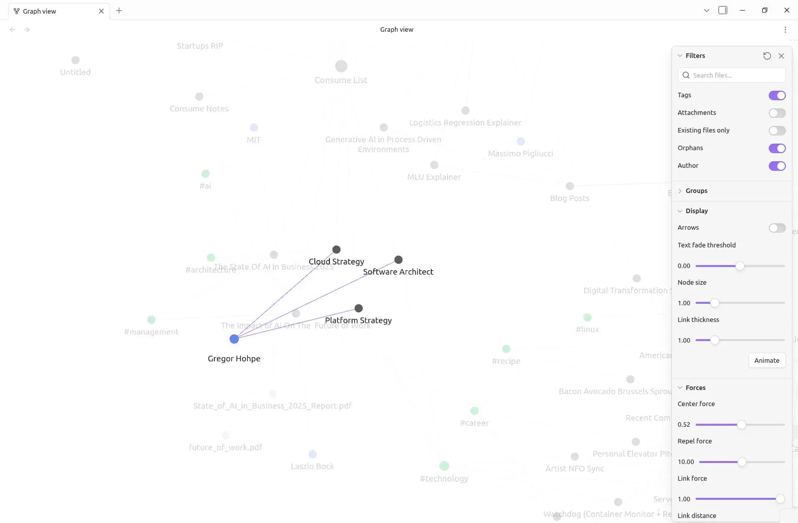 Properties to Graph screenshot